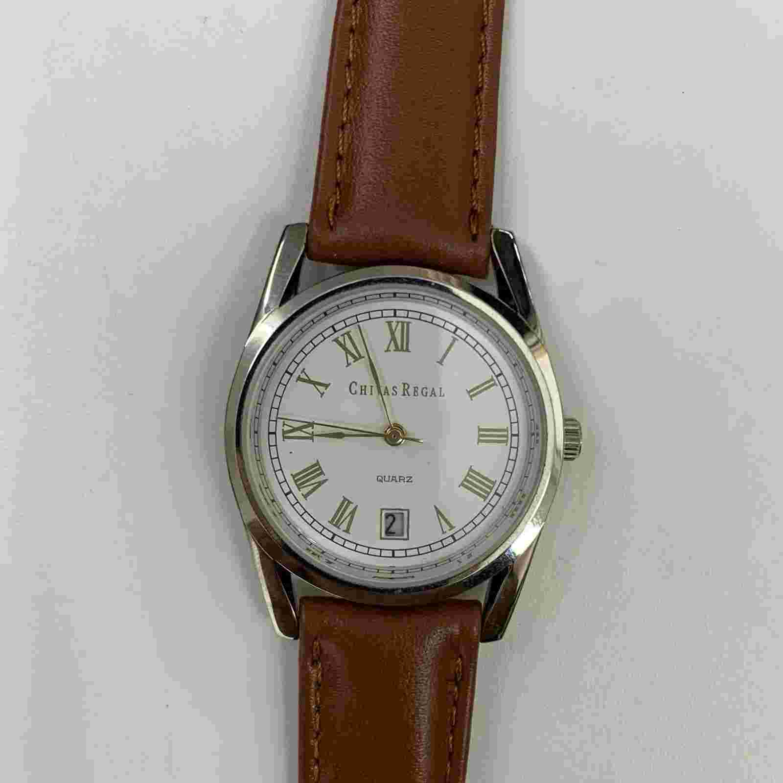 Vintage Chivas Regal Watch With Box Vintage Women Collection With Leather Band