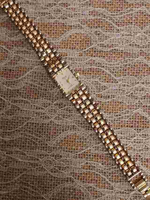 Acuet Japan Quartz Water Resistance Yellow Gold Ladies Watch
