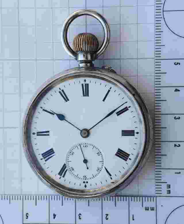 J.W. BENSON'S Retailed 49mm Longines Swiss Pocket Watch 935 Silver Manual RUNS