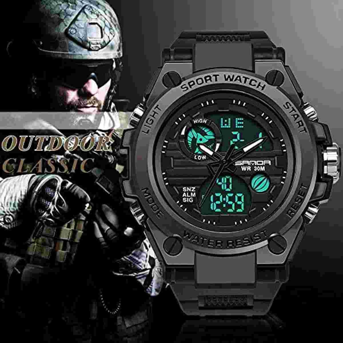 Reloj Para Hombre Relojes De Cuarzo Reloj Militar Digital Deportivo De Buceo