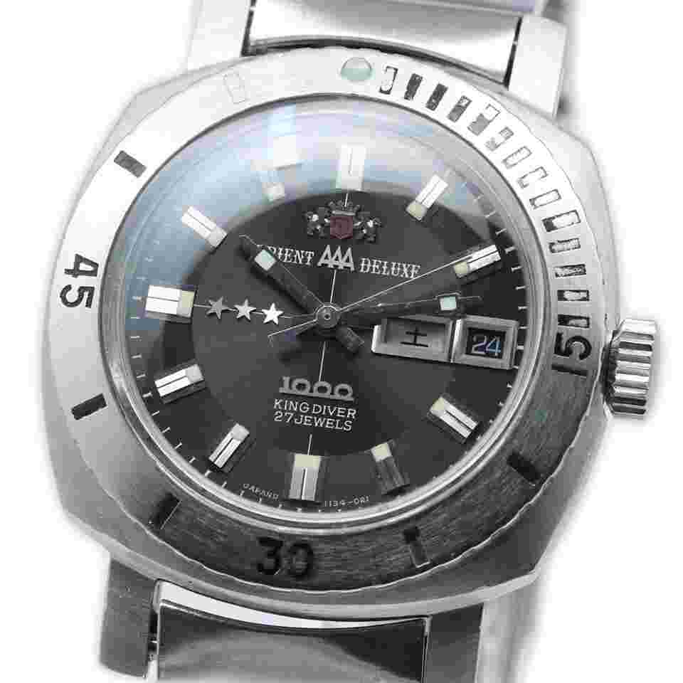 Orient Automatic Men King Diver 1000 Original Dial Cb.349-11340 Watch Tk2057