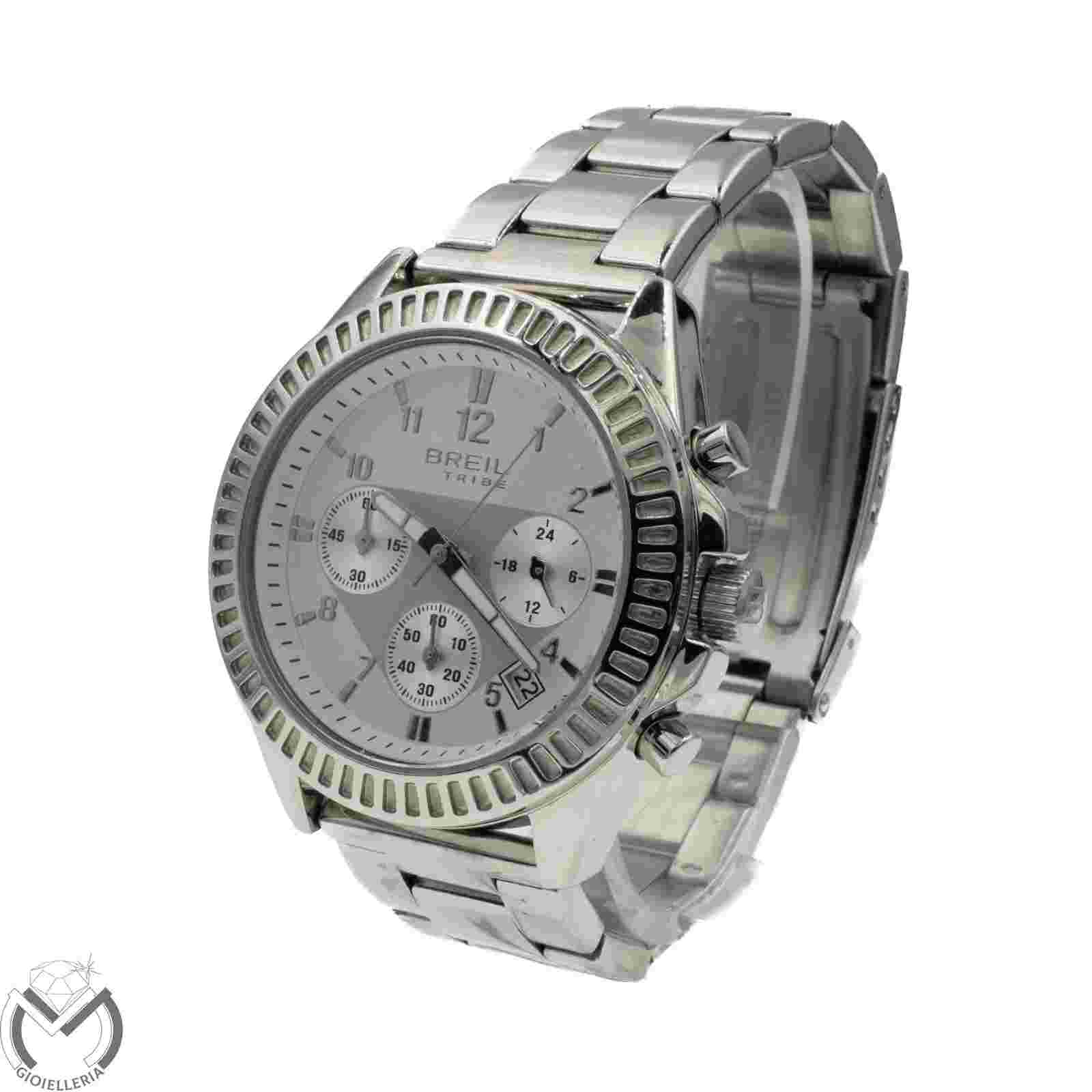 Breil Tribe Twilight EW0199 Chronograph Watch Steel Quartz Men 39vv24