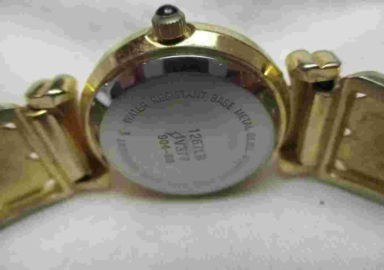 Wrangler Women's Gold Toned Heart Design Wristwatch w/ Metal Expansion Band