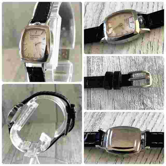 MARGARET HOWELL idea watch silver ladies analog black belt 16mm Used Excellent