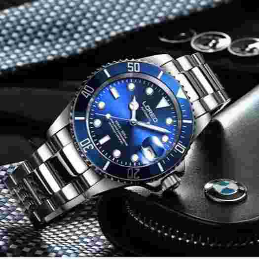 44mm Loreo Men Luxury Automatic Sub Diver Stainless Steel 200M Waterproof Watch