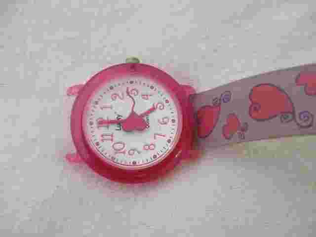 Lucky Kid's Watch, Plastic Case, Hearts