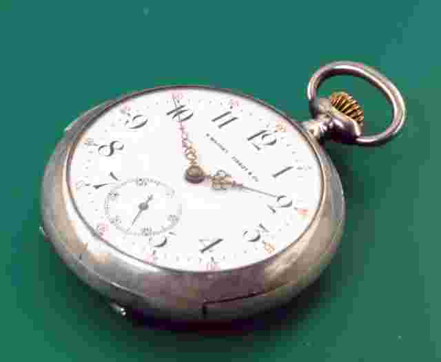 Antique E.Mathey -Tissot Co.Sterling Silver Repeater by Park W.C.. Pocket Watch