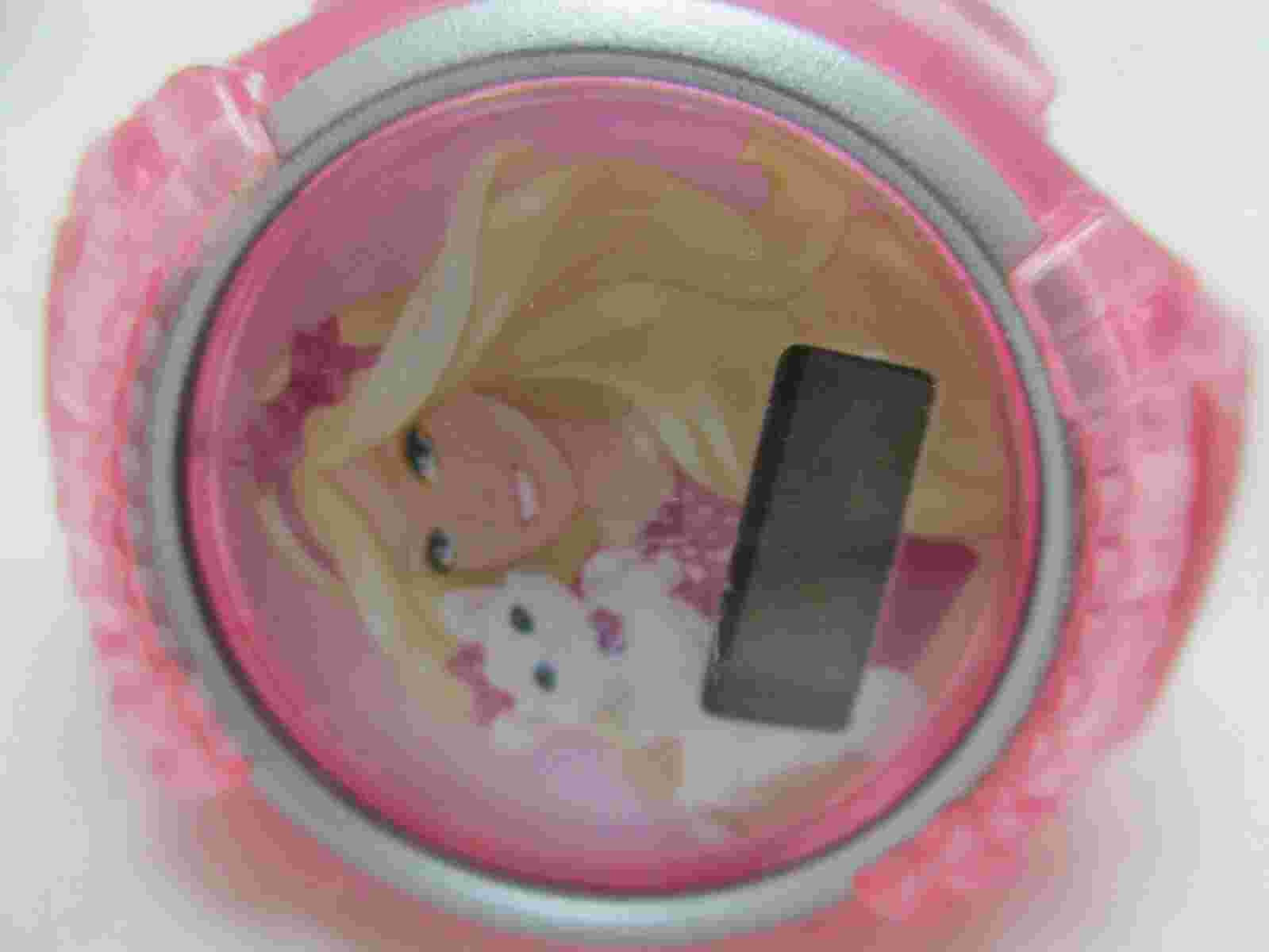 Barbie Digital Wristwatch Pink Buckle Band Round Face