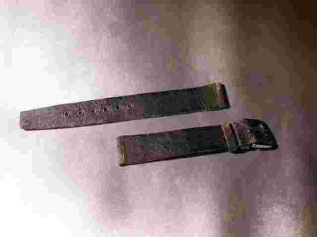 Vintage1980's Alexander Julian, NOS Fabric/Leather watch band-Plaid multi color