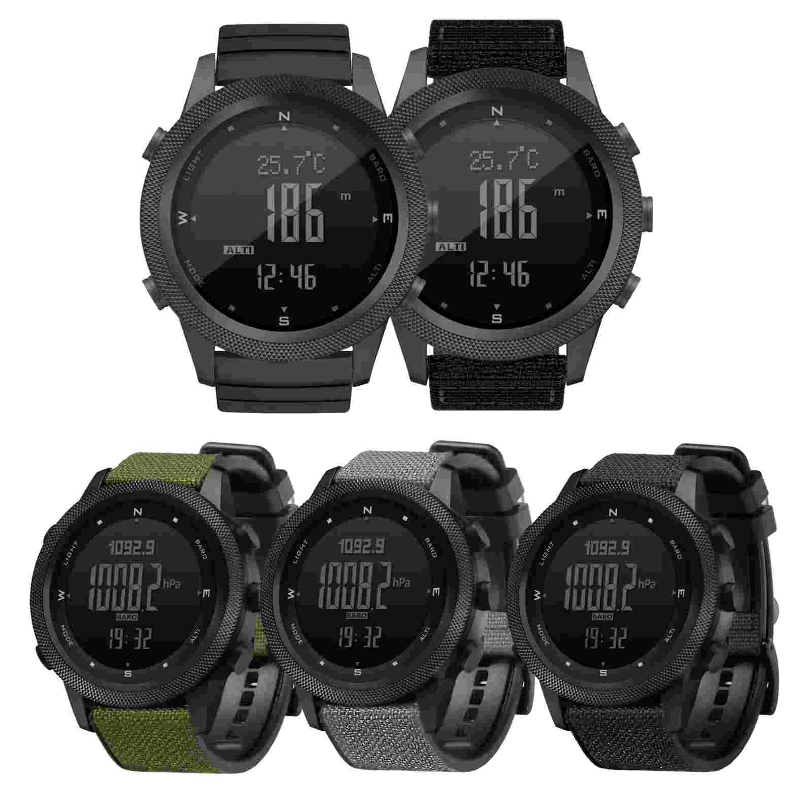 Military Watches with Compass for Men Tactical Watch Outdoor Mens Sports Watches