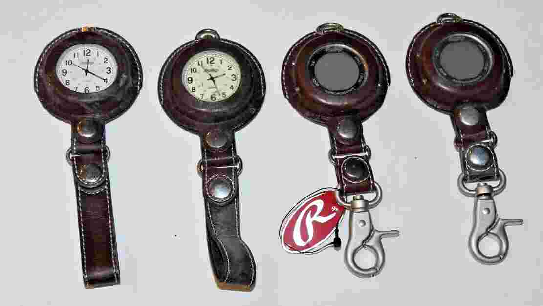 Mixed Lot of 4 Pocket Watches, 2 Analog 2 Digital For Parts or Repair / As shown