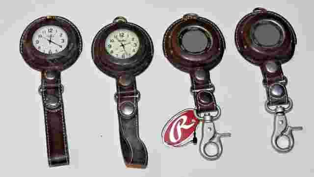 Mixed Lot of 4 Pocket Watches, 2 Analog 2 Digital For Parts or Repair / As shown