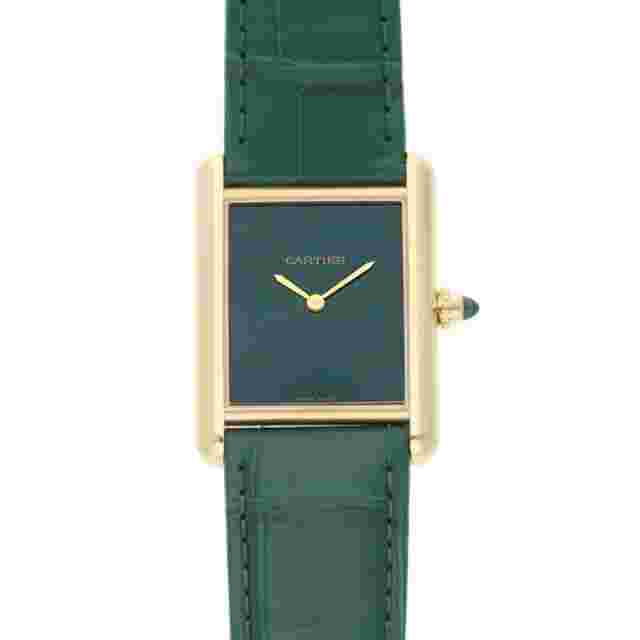 Cartier WGTA0191 Tank Louis Cartier LM Green Dial Green x Gold From Japan w0208