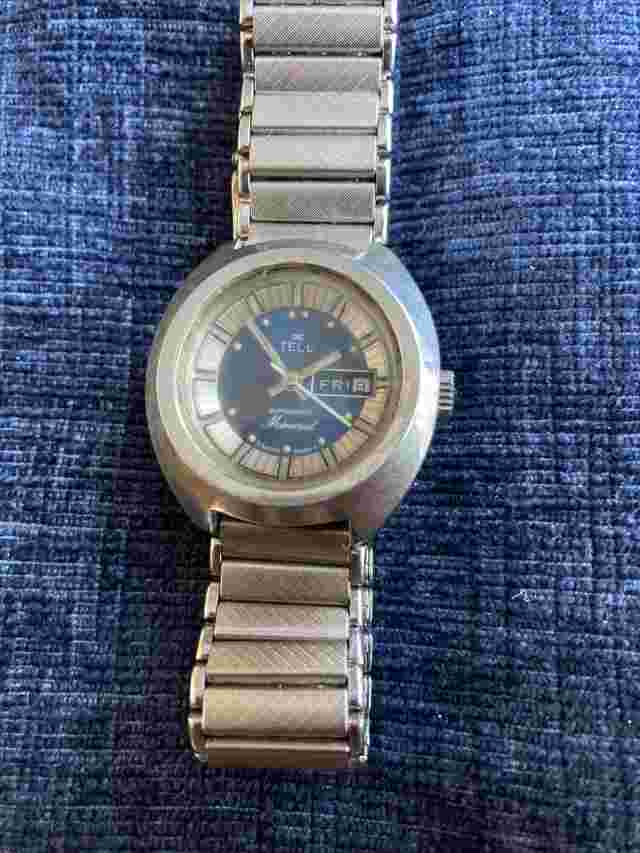 vintage tell Day Date Automatic Mineral watch