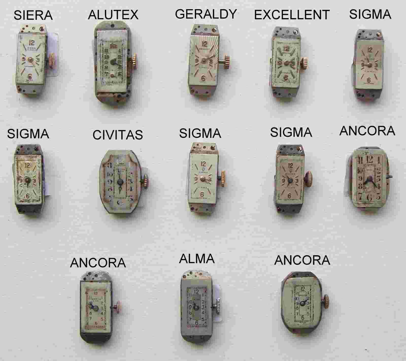 Sigma Lot Woman Pocket Wristwatch Movement No Running Juniors Geraldy Civitas