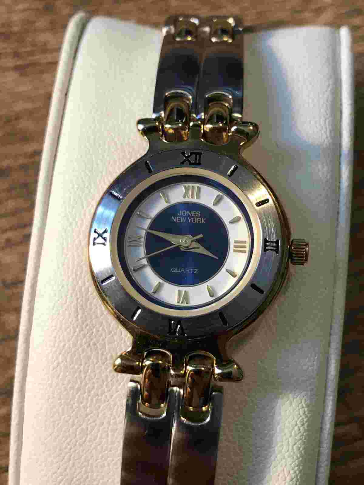 Women’s Jones New York Watch Gold And Silver Tone Ladies Wristwatch New Battery