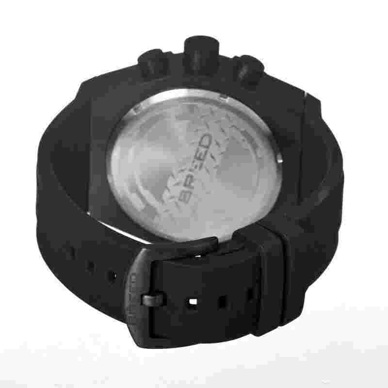 Breed Titan Men's Stainless steel Watch Chronograph black New