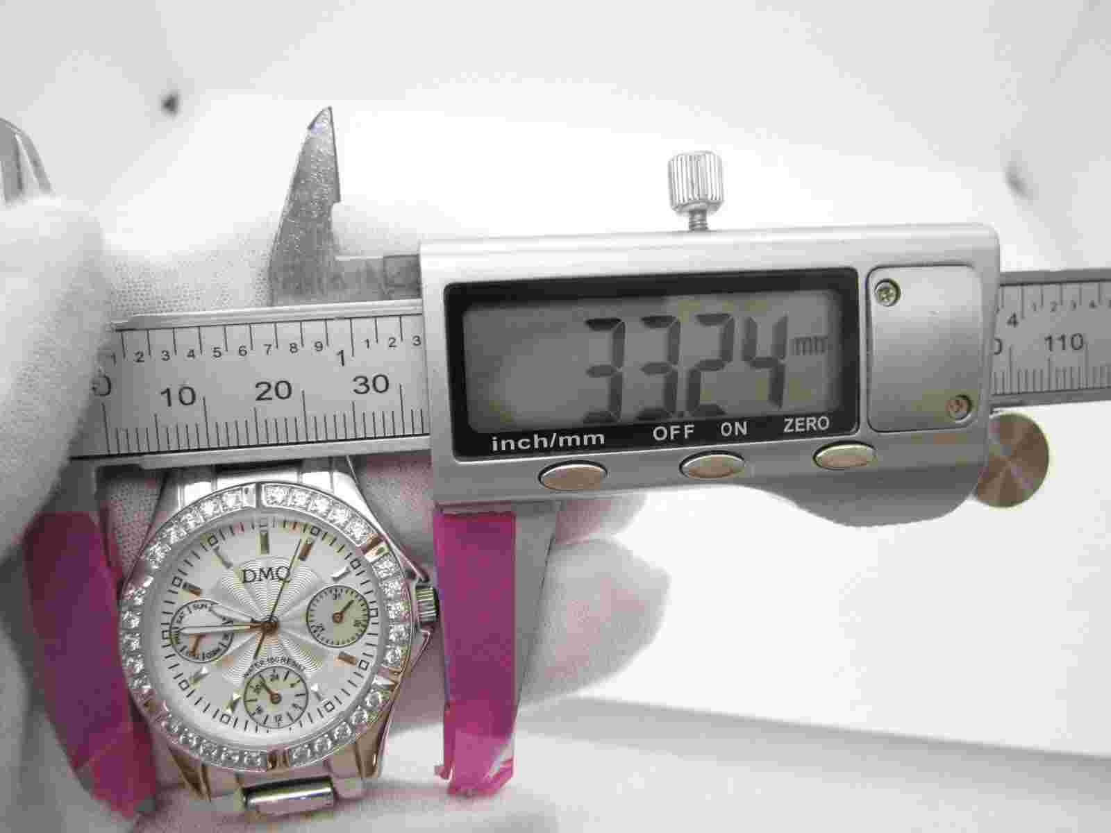 Women DMQ Quartz 100ft WR Analog 33mmDial Causal Round Watch (F828)