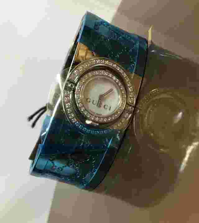 New Authentic Women's Gucci Twirl Diamond Ladies  ya112512 watch $3625
