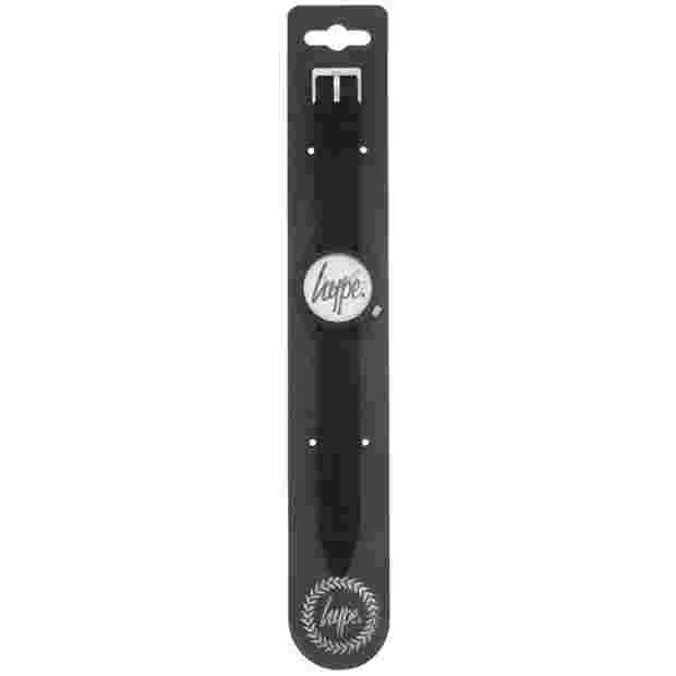 Hype Black Silicone Strap Watch - Adjustable Strap