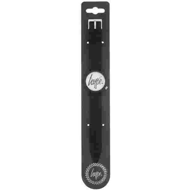 Hype Black Silicone Strap Watch - Adjustable Strap