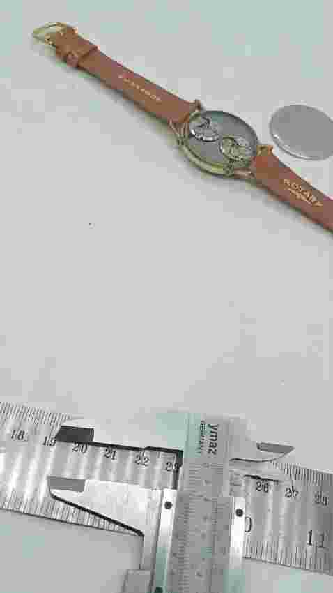 X RARE LIMITED VINTAGE TRESSA 584 DUAL TIME ZONE WORLD MAP MANUAL WATCH MENS 70