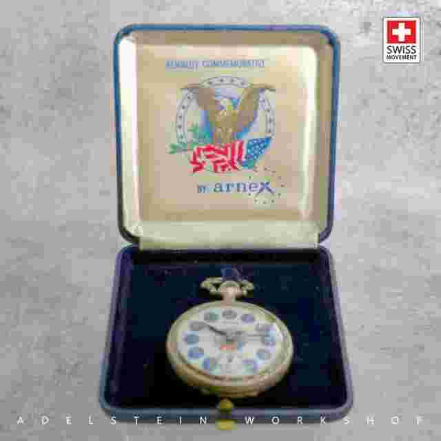 JFK RFK (Kennedy) Limited Edition Hand Engraved Pocket Watch # 2893