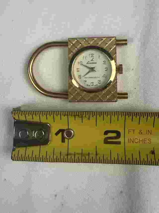 VINTAGE RARE GOLDEN TONE COLLECTIBLE MEN'S LADIES SWISS WATCH PADLOCK"LAUSANNE"