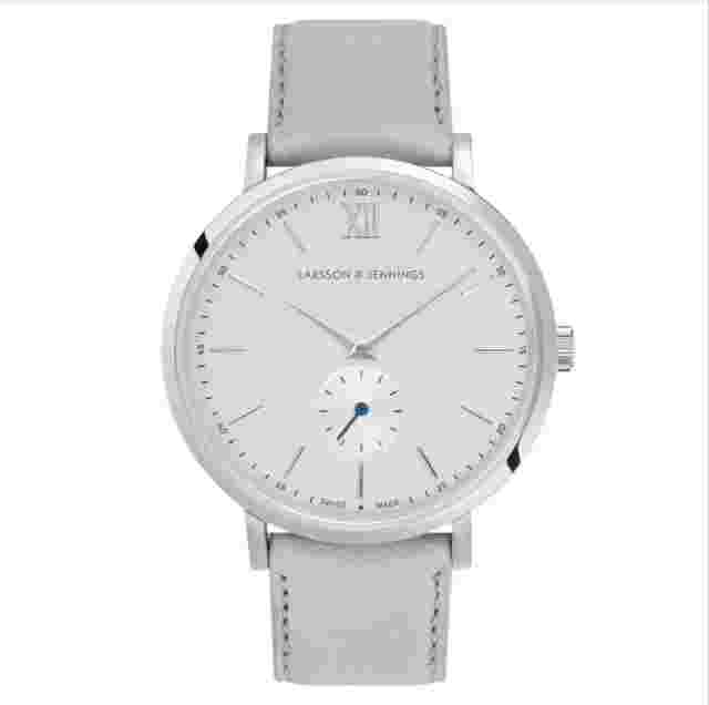 Larsson & Jennings Men's Lugano 38mm 18k gold plated Leather Strap Watch  #112