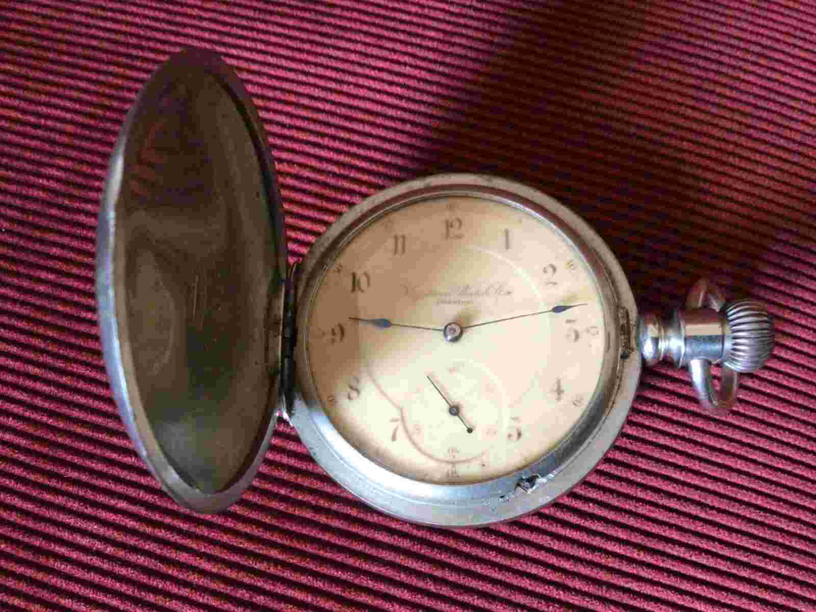 Keystone Watch Co. Lancaster, Pa. "Very Rare Celluloid Dial" 18S. 10J. Dust Cove