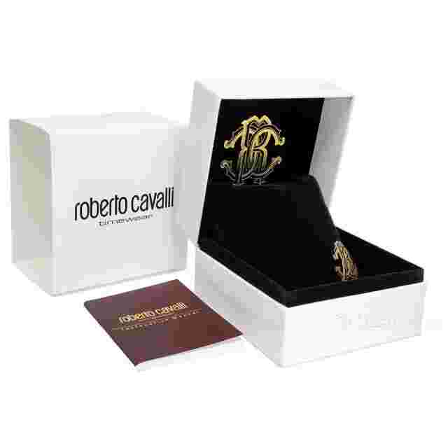Roberto Cavalli R7253195525 Cleopatra Women's Coral Tone Snake Analog Watch