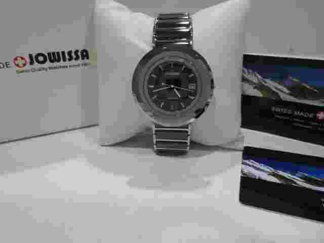 JOWISSA Womens Cyclon Watch J6.043.l Stainless Steel Black Ceramic Bracelet Date