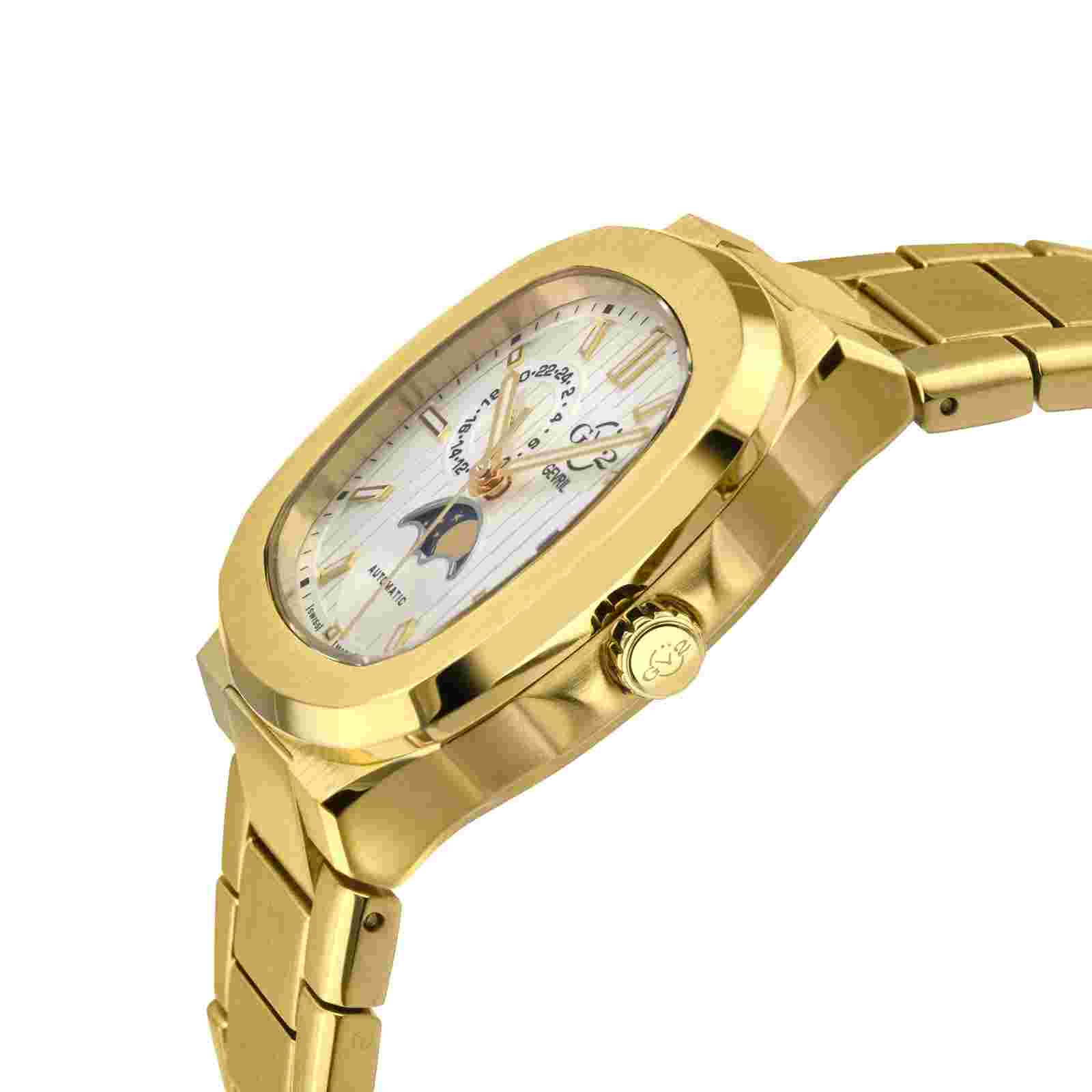 GV2 by Gevril Men's 18402B Potente Moon Phase Swiss Automatic Sellita IPYG Watch