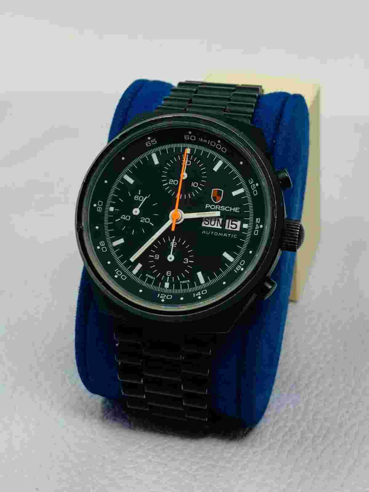 Porsche Design Chronograph Stainless Steel PVD Rare Porsche Logo Ref. 13-22