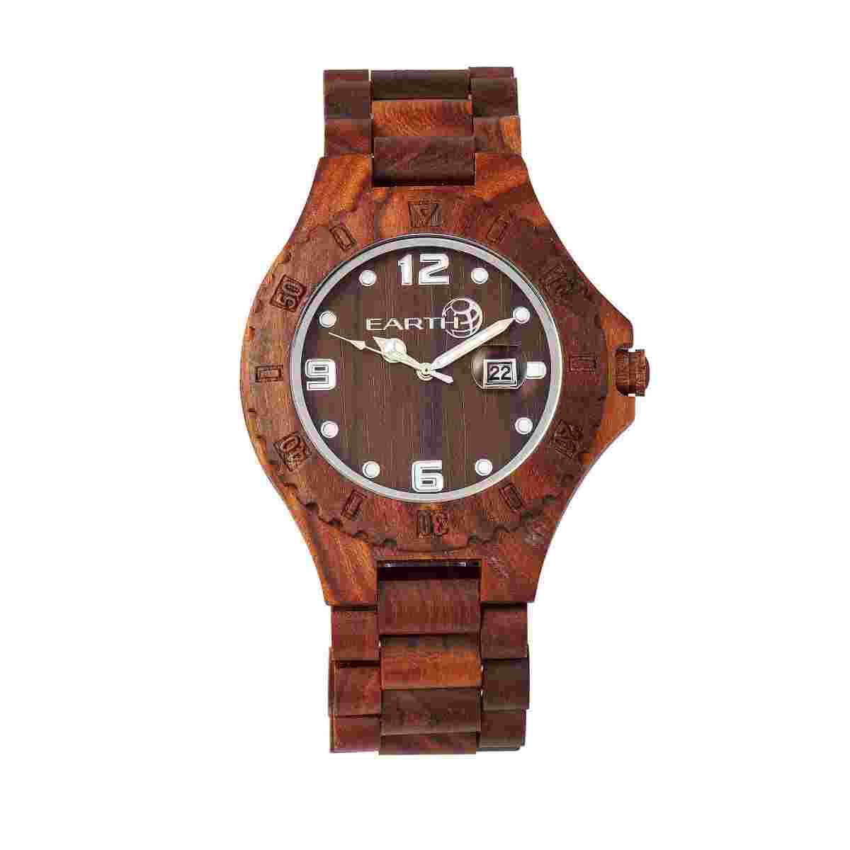 Earth Raywood Unisex Watch Red Ethew1703