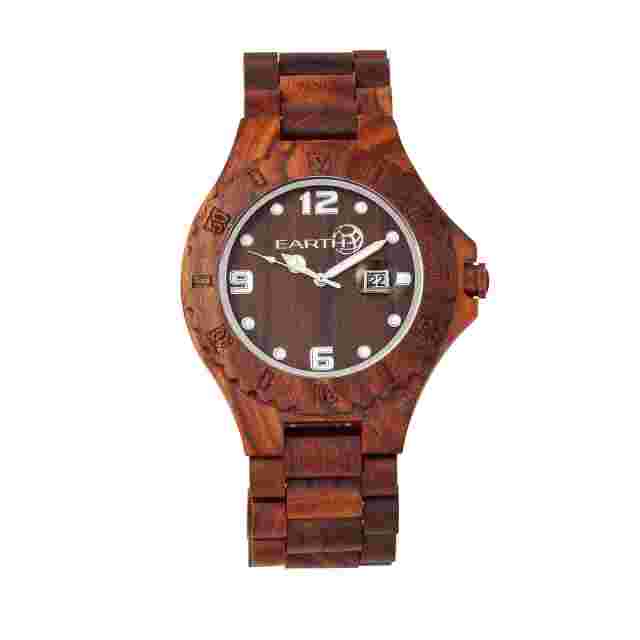 Earth Raywood Unisex Watch Red Ethew1703