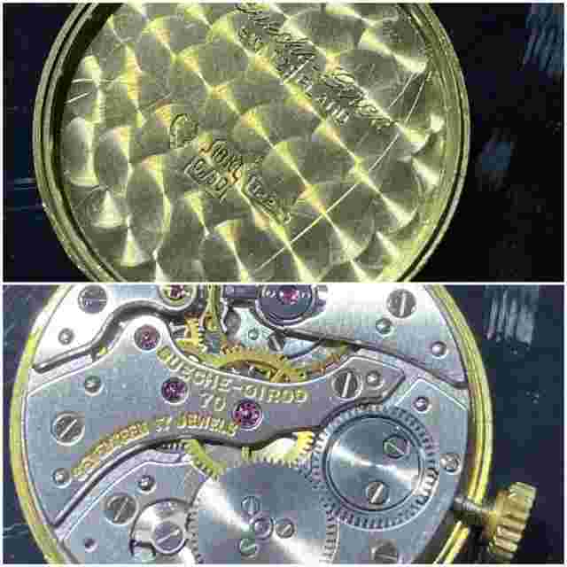 Bueche Girod 24 mm 18k Yellow Gold & Diamond Bezel Vintage Ladies Watch MG9982