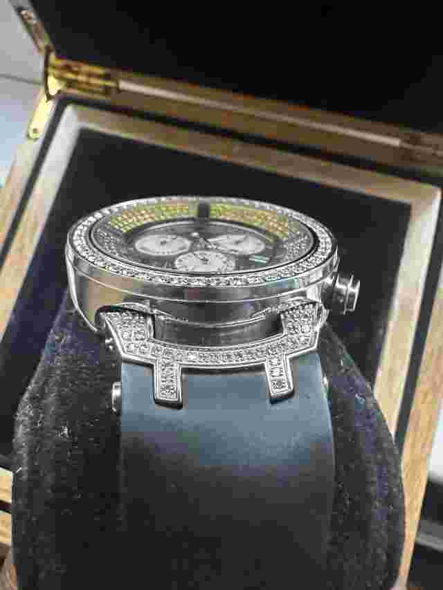 Men’s Aqua Master Diamond Watch 4.25ct