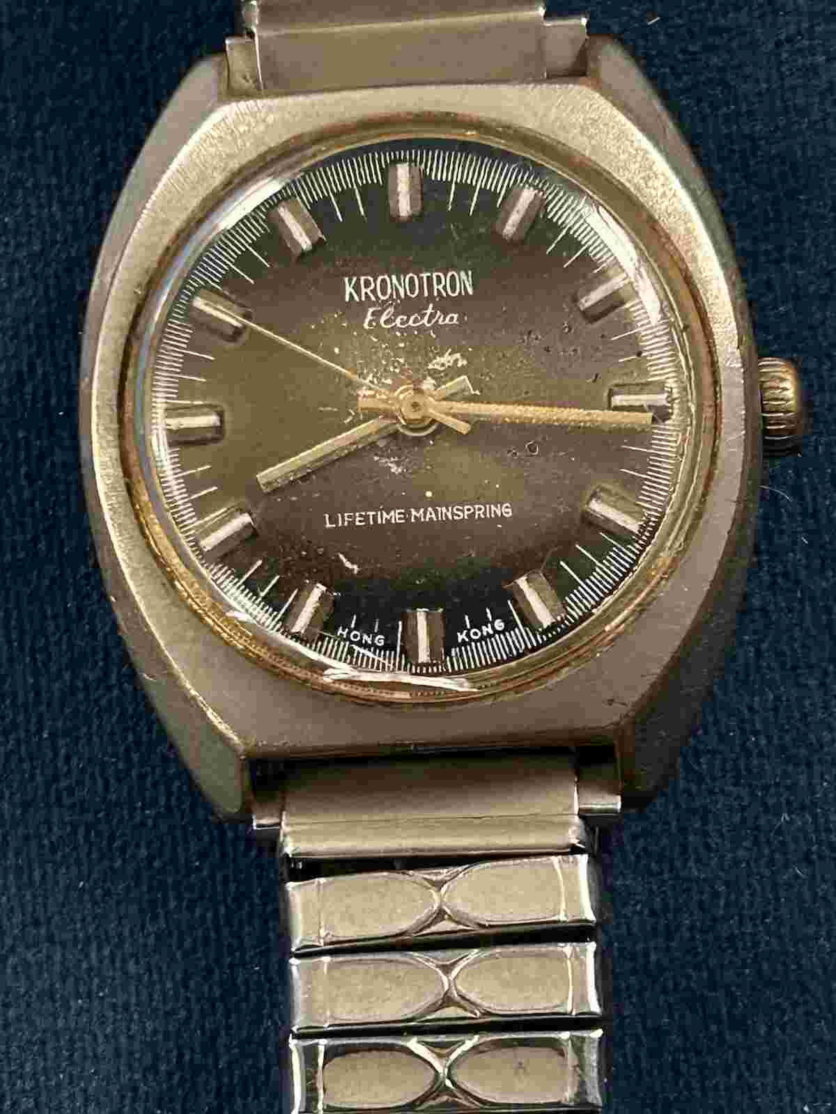 Vintage Kronotron Electra Mens Watch