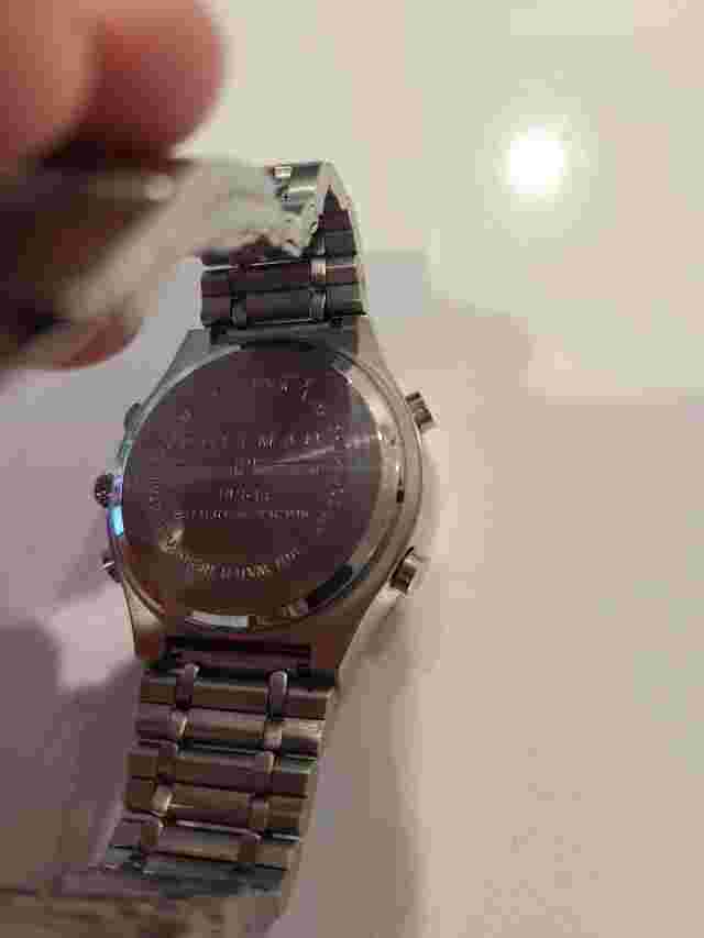 Coleman Men's Silver Tone Analog Digital 40-844 Day Date Multifunction Watch