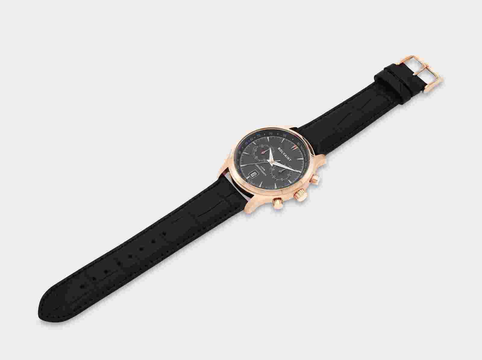 The Bolvaint Tempus Noir in Rose Gold