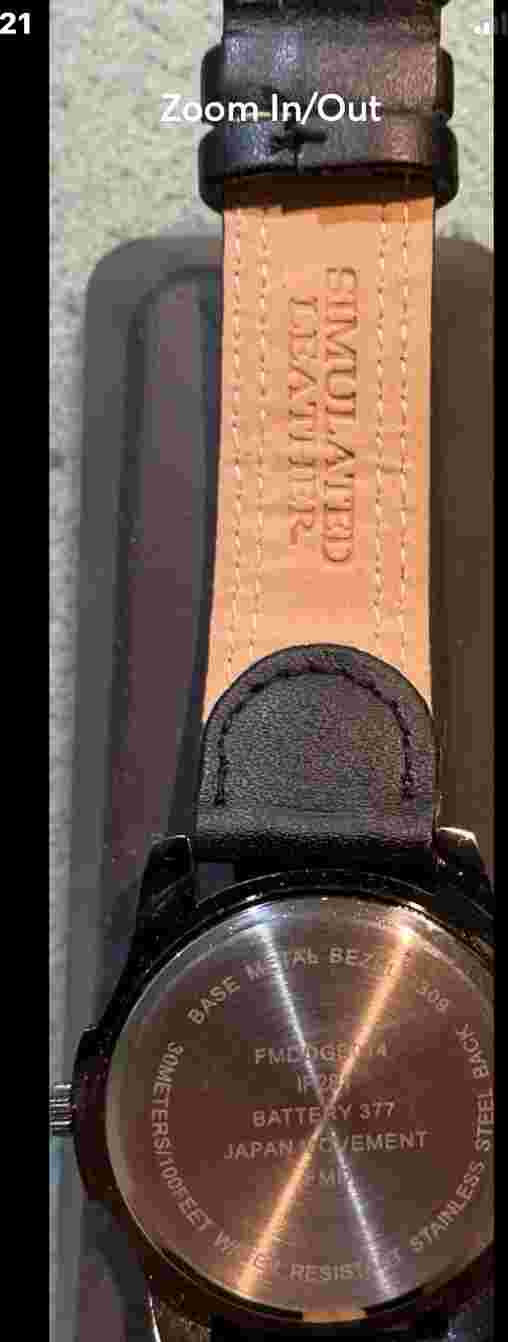 Men’s FMD sport style  black and gray band wrist watch