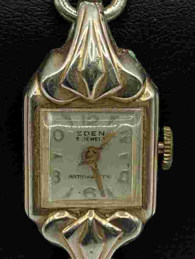 Vintage Eden 5 Jewels Antimagnetic Swiss Made Wristwatch 16.9mm Untested