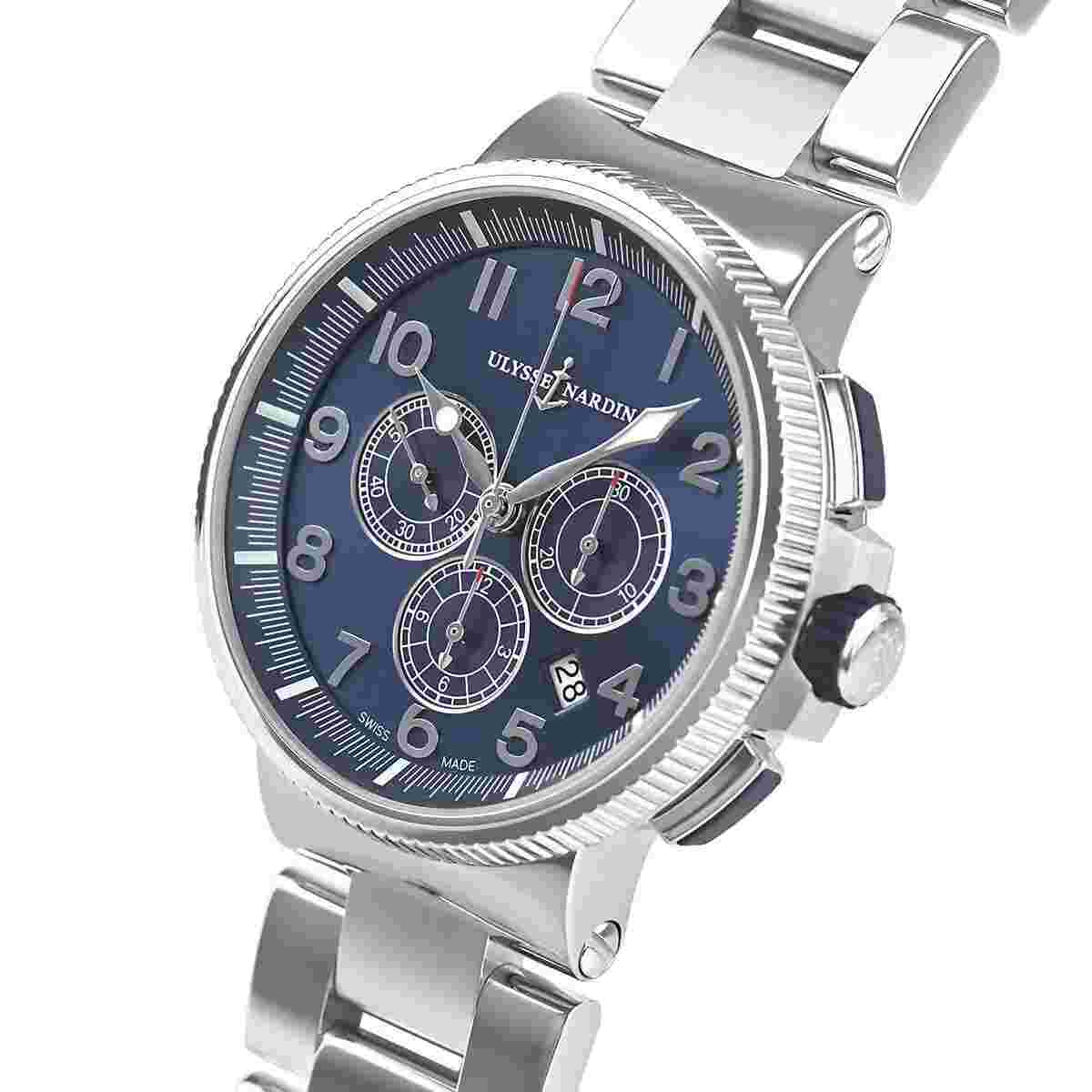 Ulysse Nardin Marine Metallic Blue Men's Watch - 1503-150-7M/63