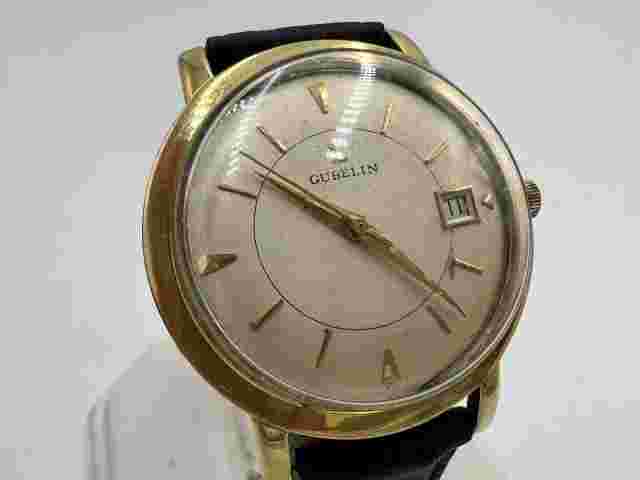 u184 Gubelin 1960s 18k Gold Automatic Wrist Watch