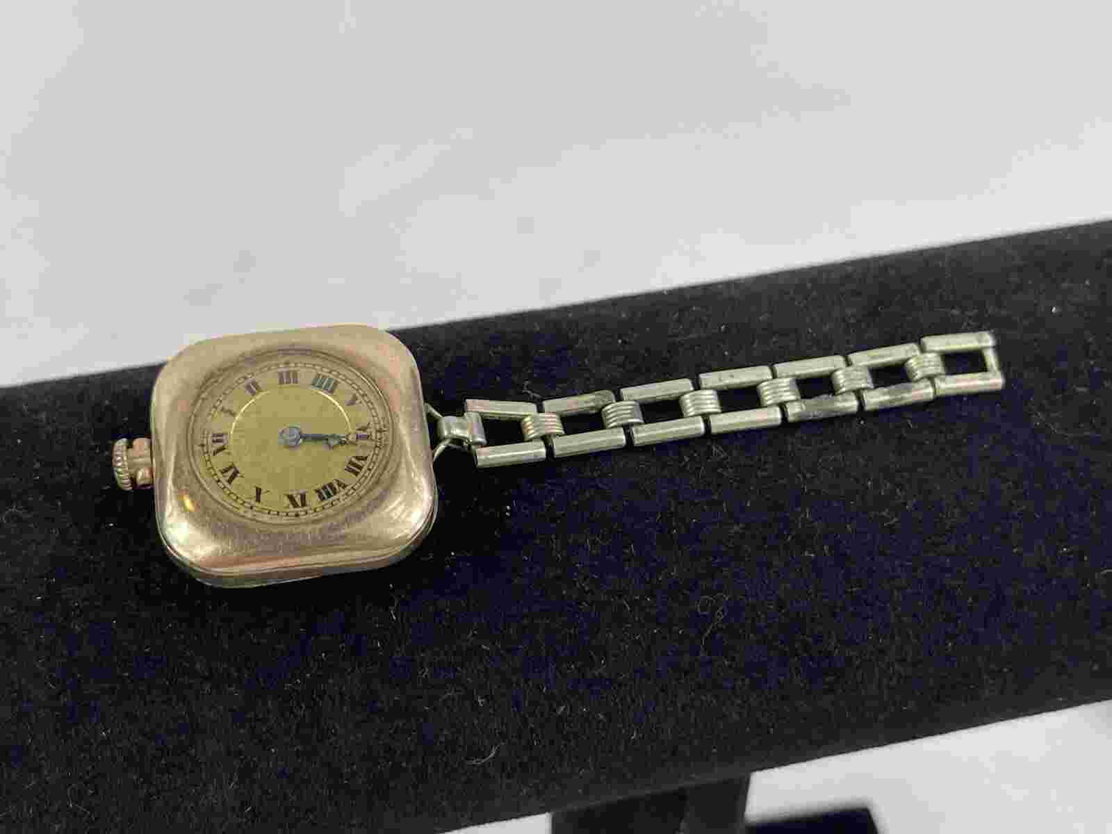 Antique Pocket Watch 7 Jewels Windsor B.W.C. Co. Case Gold Filled Partial Fob