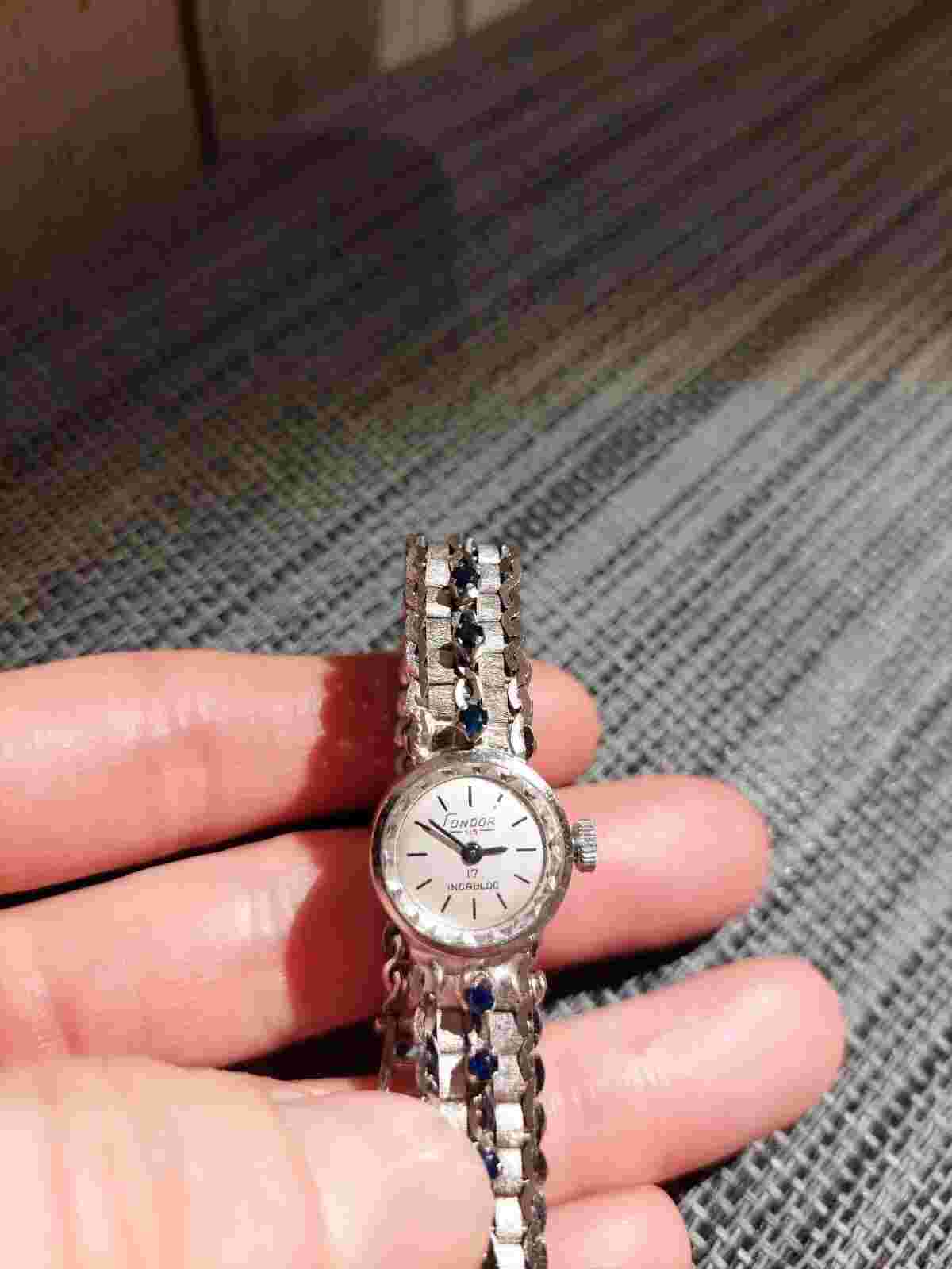 Ladies watch silver Condor 1960's