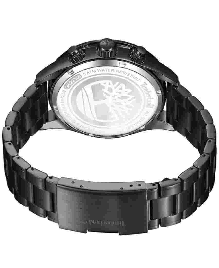 Men Classic Quartz Analog Watch TIMBERLAND TDWGK2230904 Black Dial 46mm