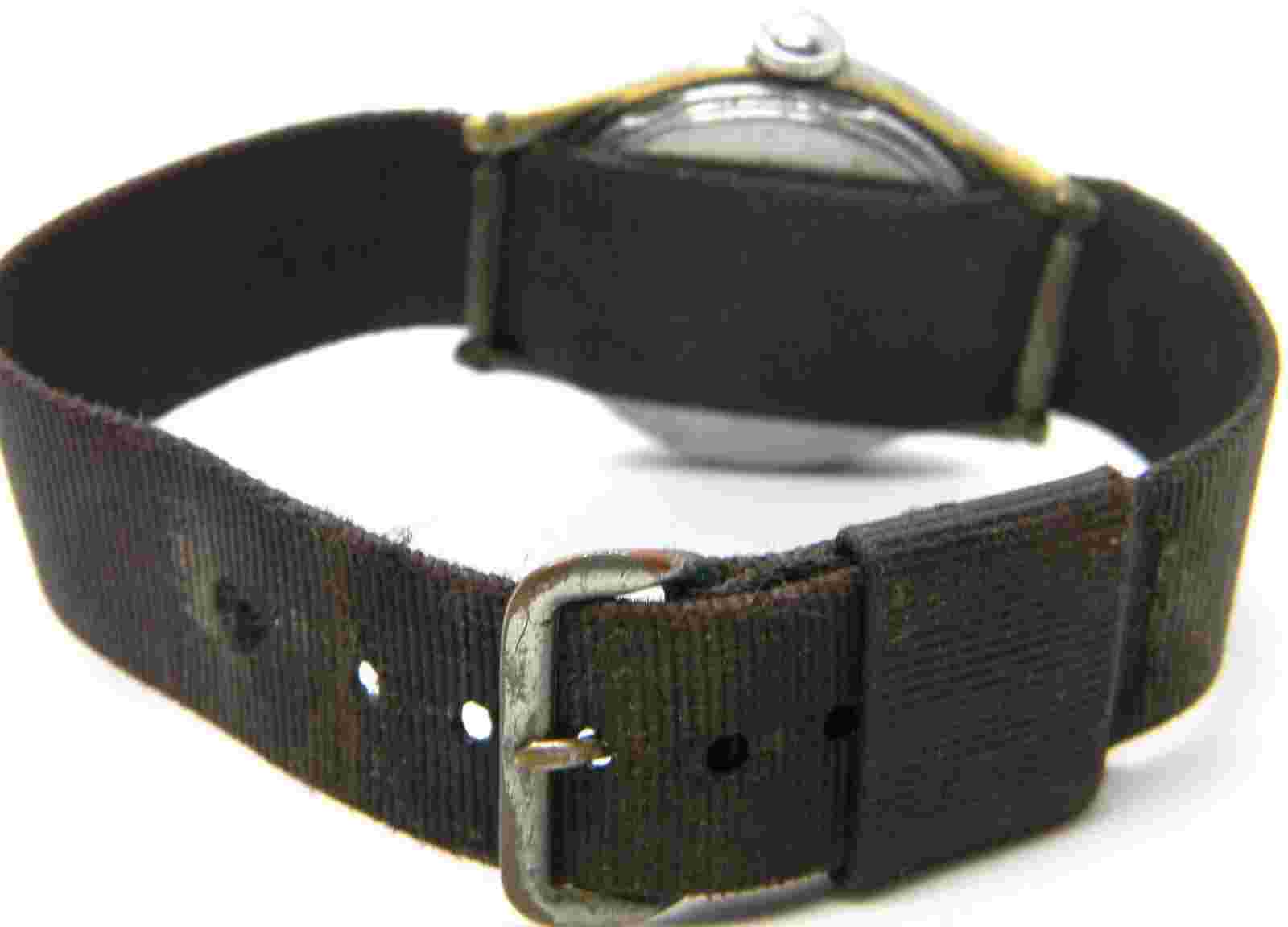 CJ mens Vintage ESKA Military Field Infantry Manual Red Watch Parts lot