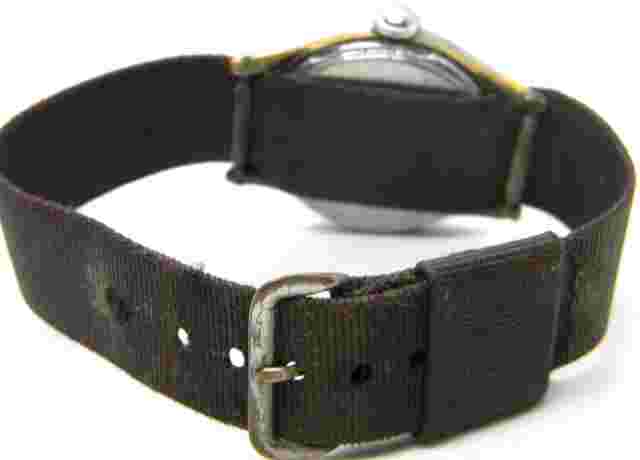 CJ mens Vintage ESKA Military Field Infantry Manual Red Watch Parts lot